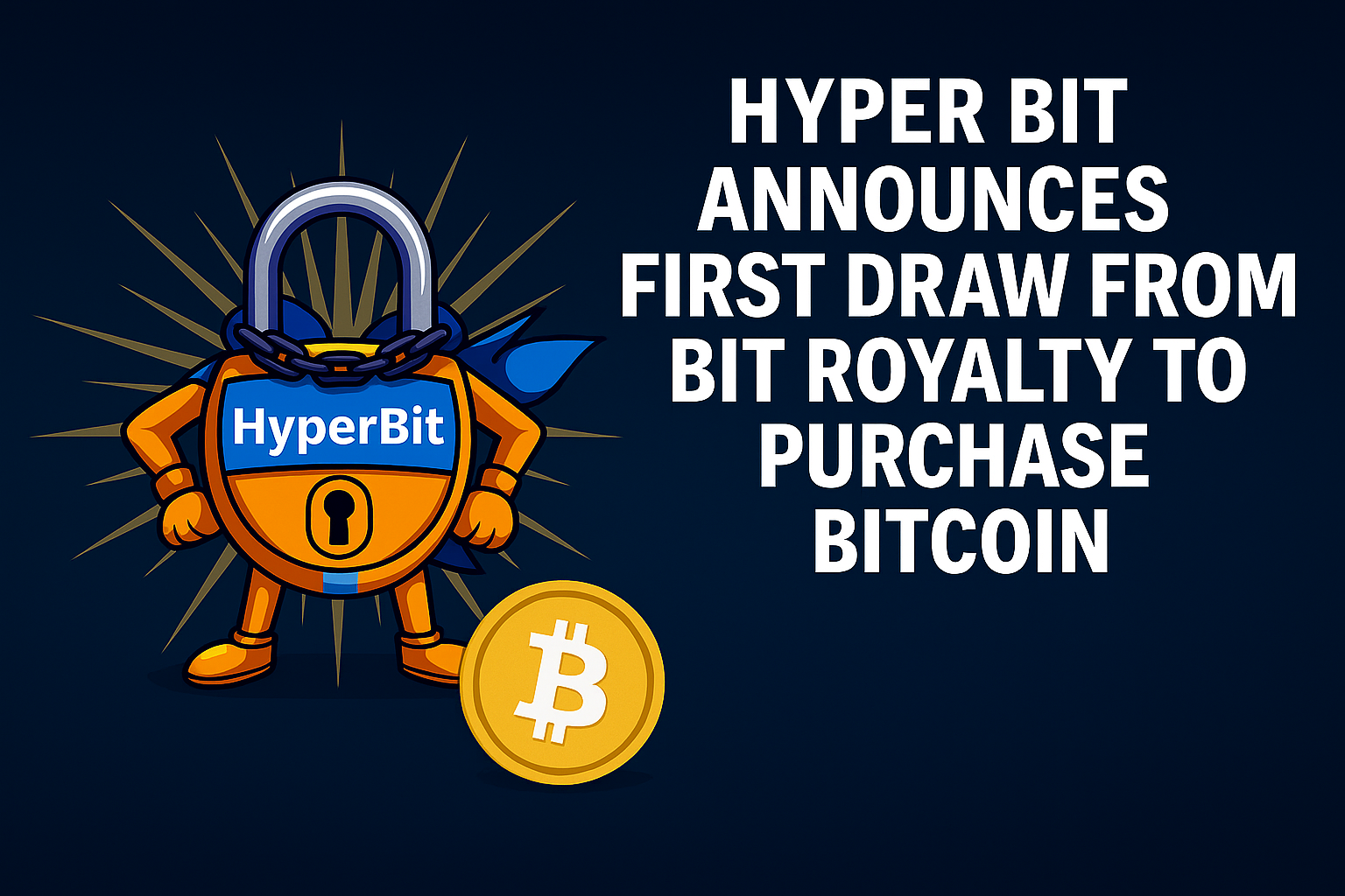 HYPER BIT ANNOUNCES FIRST DRAW FROM BIT ROYALTY TO PURCHASE BITCOIN