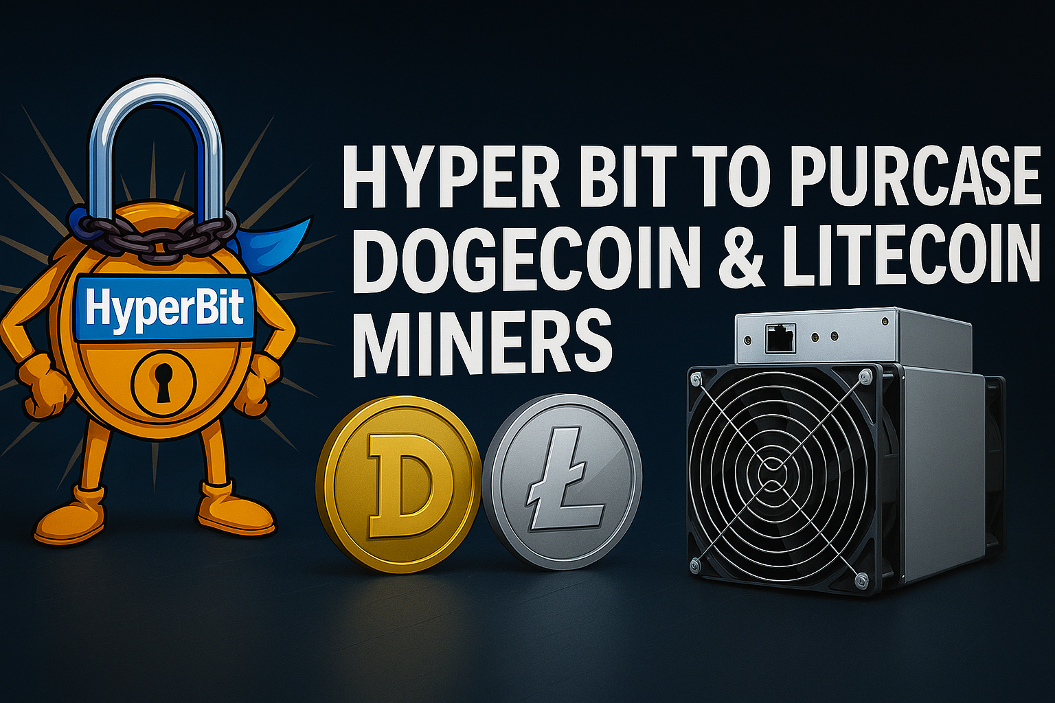 HYPER BIT TO PURCHASE DOGECOIN & LITECOIN CRYPTO CURRENCY MINERS