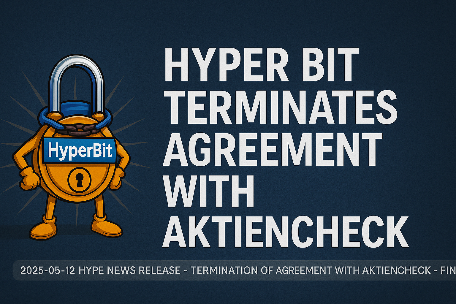HYPE News Releaese -  Termination of agreement with Aktiencheck